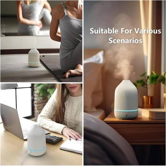 Mini Essential Oil Diffuser 100ML USB Aromatherapy 7 Color Changing Aroma Lamp - Picture 6 of 8